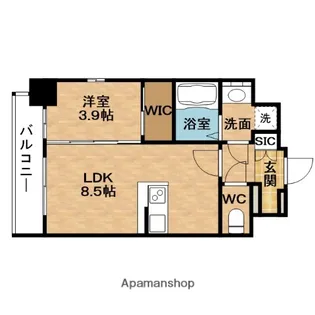 ESLEAD(エスリード)レジデンス梅田マークス【7階】の間取り