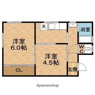 さつき荘【3階】の間取り