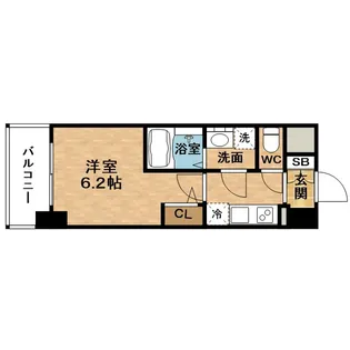 リヴェント福島【9階】の間取り