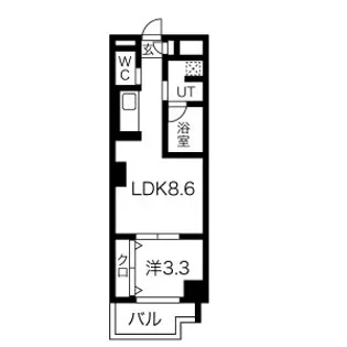 トモ南堀江【5階】の間取り