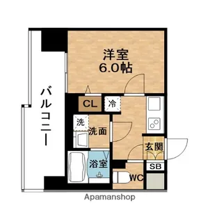 エスリードレジデンス梅田グランゲート【3階】の間取り