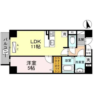 LAZO上汐【6階】の間取り