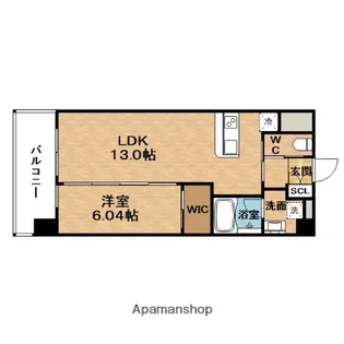 プレジオ梅田【2階】の間取り