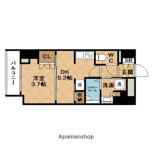クレストコート堂島【12階】の間取り