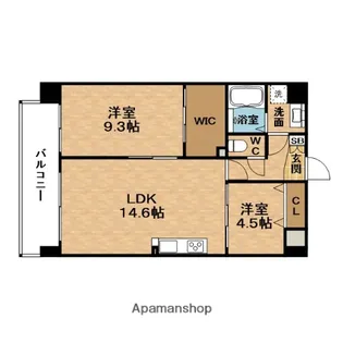 ALIVIS野田阪神【5階】の間取り