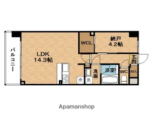 スプランディッド梅田グランノース【11階】の間取り