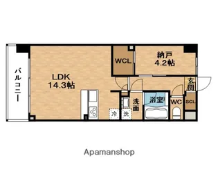 SPLENDIDE梅田グランノース(スプランディッド)【4階】の間取り