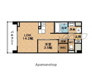 CENT LIVIE OSAKAUMEDA(セントリヴィエ)【1階】の間取り