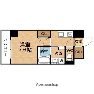 ロイヤルパークヒルズうめきた【2階】の間取り