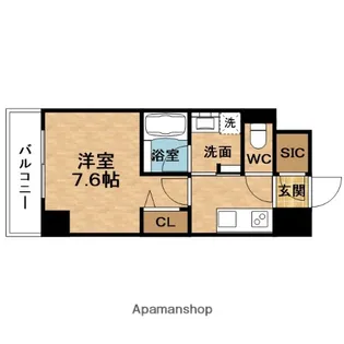 ロイヤルパークヒルズうめきた【2階】の間取り