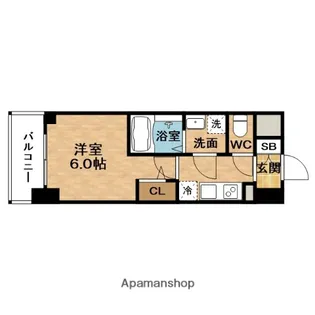 エスリード ザ・グラン大阪ノース【9階】の間取り