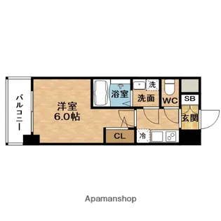 1Kの間取り画像