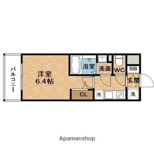 エスリード新大阪ザ・プレミアWEST【11階】の間取り