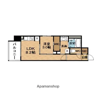 S-RESIDENCE天満橋ar【3階】の間取り