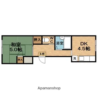 増山マンション【2階】の間取り