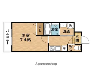パーラム淡路【2階】の間取り