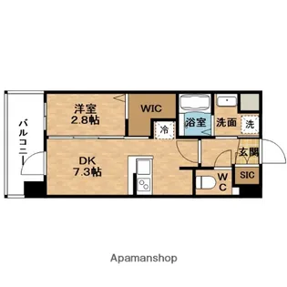 ESTEM COURT新大阪XVIパルス【6階】の間取り
