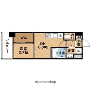SERENⅠTE新大阪エクラ(セレニテ)【10階】の間取り
