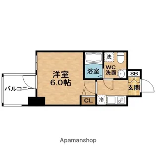SERENⅠTEフラン新大阪(セレニテ)【7階】の間取り