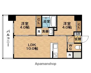 SERENⅠTEフラン新大阪(セレニテ)【11階】の間取り