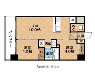 セレニテフラン新大阪【11階】の間取り