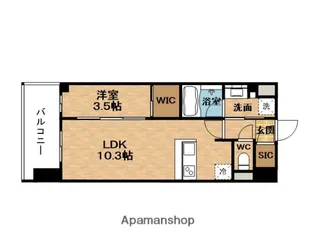 コンフォリア新大阪宮原Q【2階】の間取り