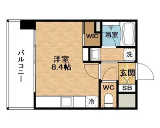 ジオエント梅田北リバーフロント【4階】の間取り