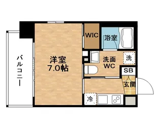 ジオエント梅田北リバーフロント【10階】の間取り