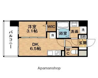 プレサンス東淀川駅前プローシェ【10階】の間取り