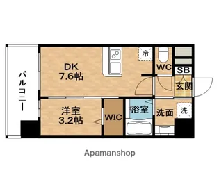 プレサンス東淀川駅前プローシェ【12階】の間取り