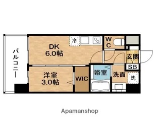 プレサンス東淀川駅前プロ—シェ【9階】の間取り