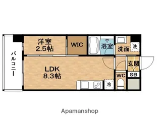 コンフォリア・リヴ淡路【4階】の間取り