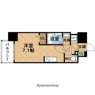 FIRSTFIORE大阪ウエストウェルビング【1階】の間取り