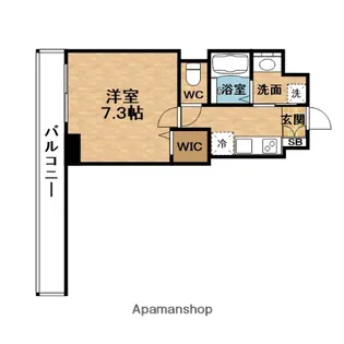 エスコート中津【4階】の間取り