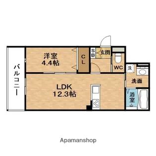 YOURMAISON TENMA【1階】の間取り