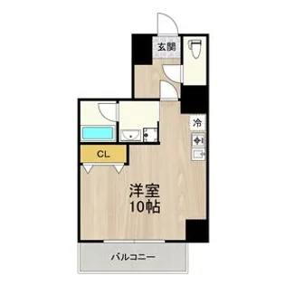 レジデンス釣鐘【803号室】の間取り