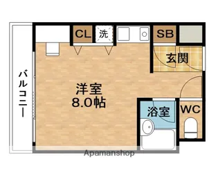 ラ・メール北大阪【2階】の間取り