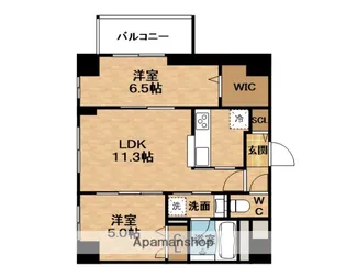 ダイワシティー新大阪【7階】の間取り