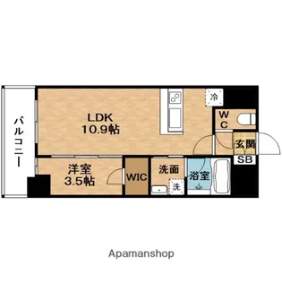 グランドファースト大阪福島【7階】の間取り
