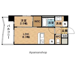 セレニテ新大阪アリエ【9階】の間取り