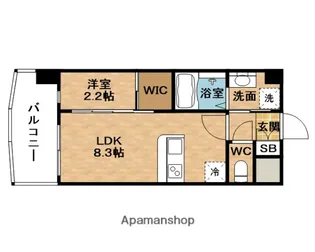 セレニテ新大阪アリエ【8階】の間取り