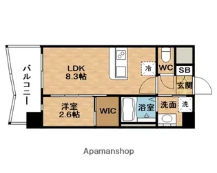 セレニテ新大阪アリエ【4階】の間取り