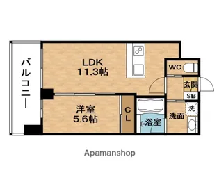 プレジオ塚本ASIAN【2階】の間取り