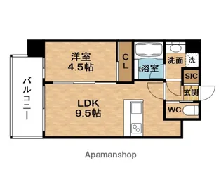 プレジオ塚本ASIAN【2階】の間取り