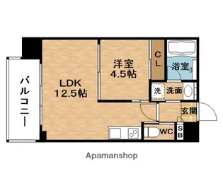 プレジオ塚本ASIAN【2階】の間取り