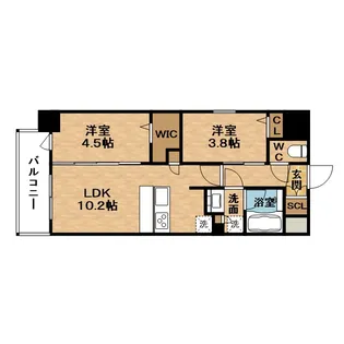 アーバネックス東梅田【10階】の間取り
