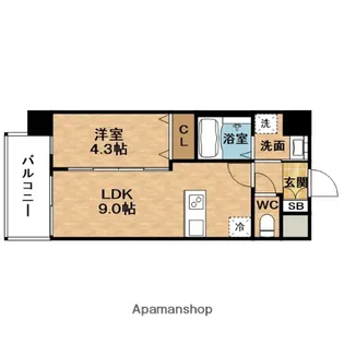 フォーゼ舟橋【2階】の間取り