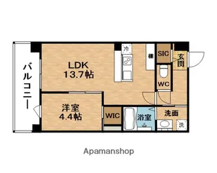 サンティエ福島吉野【8階】の間取り
