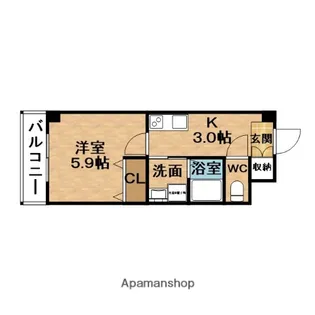 FAPART吉野【2階】の間取り