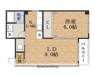 大阪府大阪市西区九条3丁目【マンション】の間取り